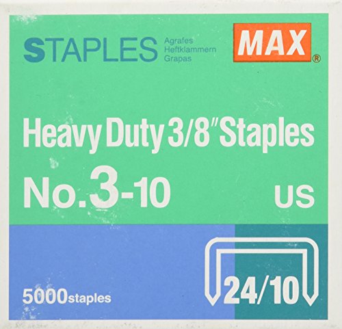 0093818004131 - MAX 3/8-INCH STAPLES FOR HD-3DF STAPLER (5,000 STAPLES PER BOX) (3-10)