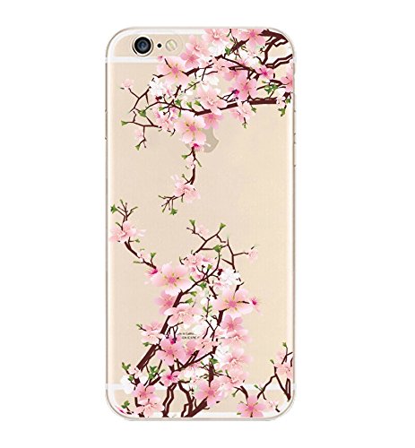 9386418487154 - IPHONE 6 CASE, DECO FAIRY® PROTECTIVE CASE BUMPER TRANSLUCENT SILICONE CLEAR CASE GEL COVER FOR APPLE IPHONE 6 (SAKURA PINK CHERRY BLOSSOM IPHONE 6 4.7