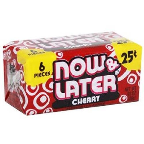 0093922520039 - NOW&LATER CHANGEMAKERS BARS CHERRY - 25C 6 PCS EACH ( 24 IN A PACK )