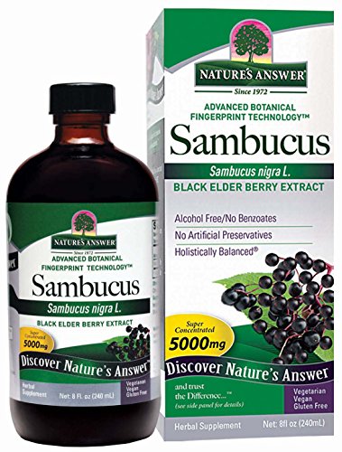 9398979008372 - NATURE'S ANSWER ALCOHOL-FREE SAMBUCUS BLACK ELDER BERRY EXTRACT, 8-FLUID OUNCES