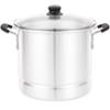 0094046004160 - IMUSA 16-QUART COVERED STOCK POT / STEAMER WITH TEMPERED GLASS LID AND INSERT