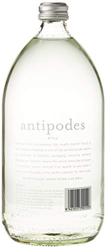 9421017790110 - PURE ARTESIAN NATURAL SPRING WATER (STILL) 1000ML GLASS BOTTLES (PACK OF 8) BY ANTIPODES WATER CO NEW ZEALAND
