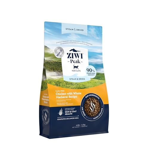 9421038210048 - ZIWI PEAK STEAM & DRIED CAGE-FREE CHICKEN WITH WHOLE MACKEREL RECIPE FOR CATS (4.9LB)