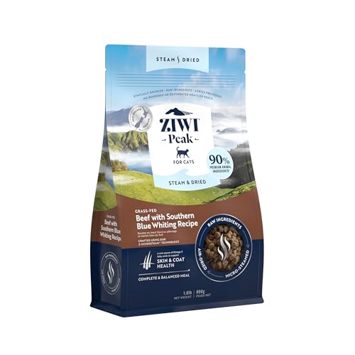 9421038210079 - ZIWI PEAK STEAM & DRIED GRASS-FED BEEF WITH SOUTHERN BLUE WHITING RECIPE FOR CATS (1.8LB)