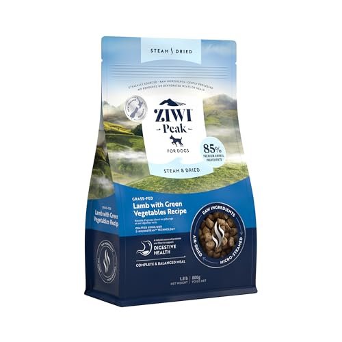 9421038210093 - ZIWI PEAK STEAM & DRIED GRASS-FED LAMB WITH GREEN VEGETABLES RECIPE FOR DOGS (1.8LB)