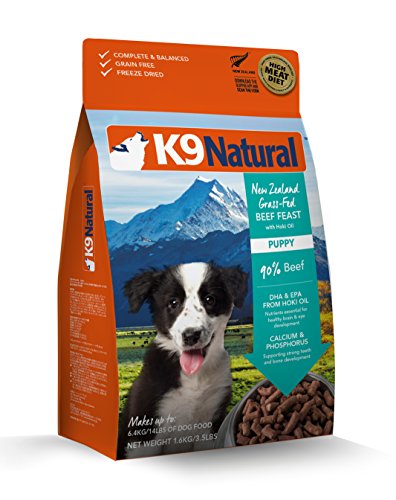 9421904014633 - K9 NATURAL FREEZE DRIED PUPPY FOOD BEEF AND HOKI 4LB