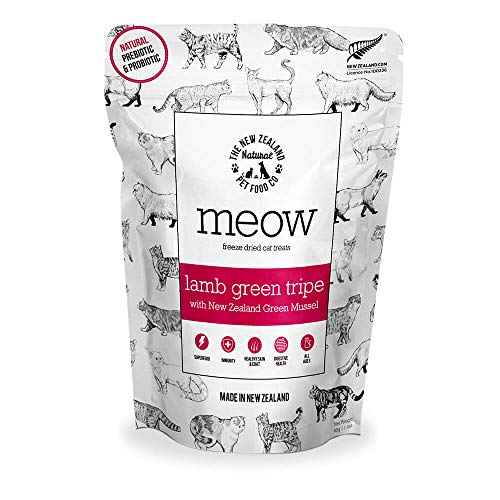 9421904644274 - MEOW LAMB GREEN TRIPE FREEZE DRIED RAW CAT TREATS - RAW, HEALTHY & DELICIOUS! HIGH PROTEIN, NATURAL, LIMITED INGREDIENT TREAT OR TOPPER