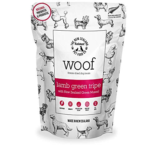 9421904644502 - WOOF LAMB GREEN TRIPE FREEZE DRIED RAW DOG TREATS - RAW, HEALTHY & DELICIOUS! HIGH PROTEIN, NATURAL, LIMITED INGREDIENT TREAT OR TOPPER