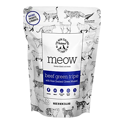 9421906178616 - THE NEW ZEALAND NATURAL PET FOOD CO. MEOW BEEF GREEN TRIPE FREEZE DRIED TREAT 1.4OZ