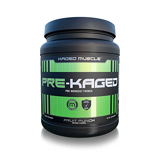 0094393450665 - KAGED MUSCLE PRE-KAGED THERMOGENIC PRE-WORKOUT DRINK WITH BCAAS, CREATINE AND NITRIC OXIDE, NATURAL FRUIT PUNCH, 640 G
