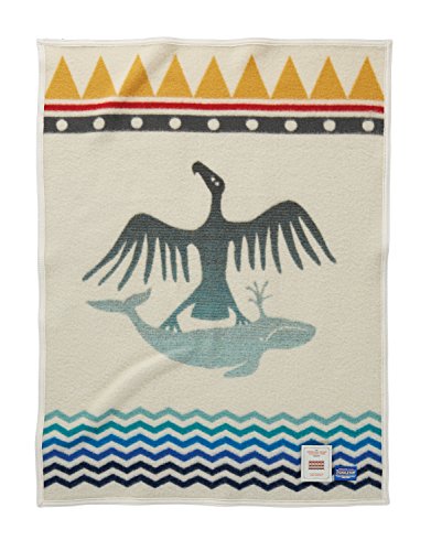 0094508139898 - PENDLETON AICF BABY BLANKET, THUNDERBIRD AND WHALE