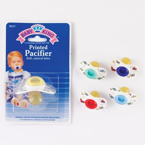 0094606370001 - PRINTED BABY PACIFIER (PACK OF 6)