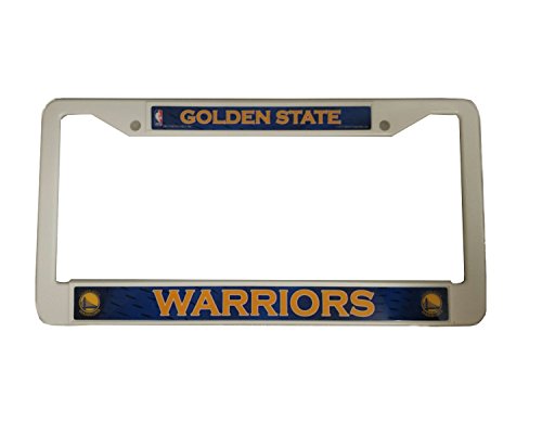 0094746380120 - NBA GOLDEN STATE WARRIORS 12 INCH X 6 INCH PLASTIC LICENSE PLATE FRAME BY RICO INDUSTRIES