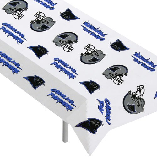 0094746395674 - CAROLINA PANTHERS PLASTIC TABLE COVER 54X108
