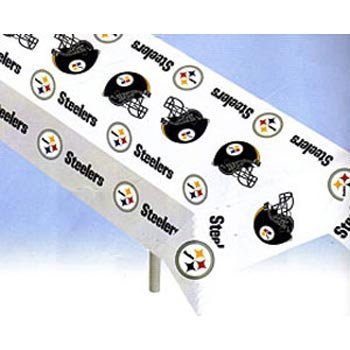 0094746395865 - PITTSBURGH STEELERS PLASTIC TABLE COVER