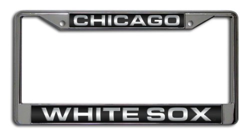 0094746402747 - MLB CHICAGO WHITE SOX LASER-CUT CHROME LICENSE PLATE FRAME