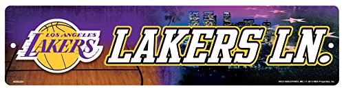 0094746542498 - NBA LOS ANGELES LAKERS HIGH-RES PLASTIC STREET SIGN