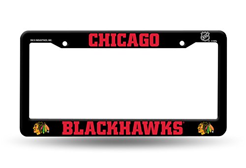 0094746843274 - CHICAGO BLACKHAWKS OFFICIAL NHL 12 INCH X 6 INCH PLASTIC LICENSE PLATE FRAME BY RICO INDUSTRIES ...