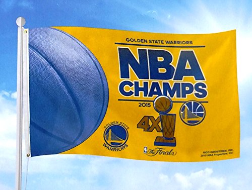 0094746990299 - GOLDEN STATE WARRIORS 2015 CHAMPIONS RICO 3X5 FLAG CHAMPIONSHIP OUTDOOR HOUSE BANNER BASKETBALL