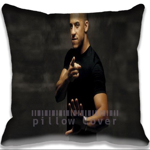 9478861569102 - AWESOME VIN DIESEL COLORFUL COTTON AND POLYESTER HOME DECORATIVE THROW PILLOW COVER CUSHION CASE 18X18INCH