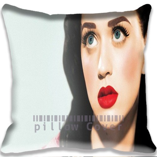 9478861569140 - BEAUTIFUL FACE KATTY PERRY COLORFUL COTTON AND POLYESTER HOME DECORATIVE THROW PILLOW COVER CUSHION CASE 18X18INCH