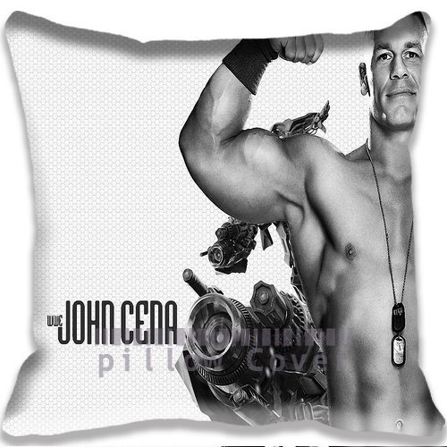 9478861570245 - JOHN CENA BODYUILDER COLORFUL COTTON AND POLYESTER HOME DECORATIVE THROW PILLOW COVER CUSHION CASE 18X18INCH