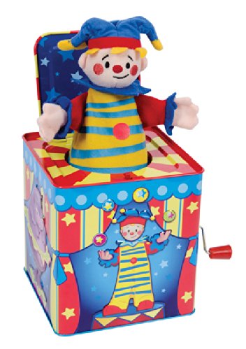 0948021046686 - SILLY CIRCUS CLOWN JACK IN THE BOX MUSICAL CLASSIC TOY POP GOES THE WEASEL
