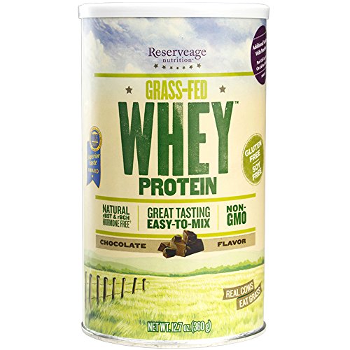 0094922351722 - RESERVEAGE NUTRITION - GRASS FED WHEY PROTEIN, MINIMALLY PROCESSED WITH HIGH BIOLOGICAL VALUE, CHOCOLATE, 12.7 OUNCES