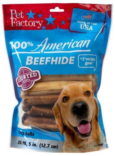 0094983781094 - PET FACTORY 78109 ASSORTED FLAVORED (BEEF & CHICKEN) CHIP ROLLS 5 20 PACK. MADE IN USA