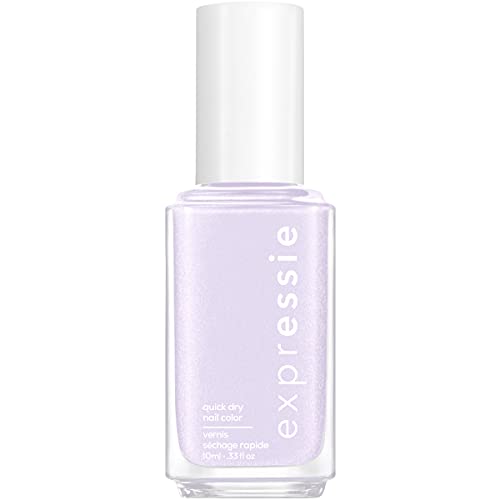 0095008047416 - ESSIE EXPRESSIE QUICK-DRY NAIL POLISH, ONE STEP COLOR AND SHINE, LIGHT LAVENDER NAIL POLISH WITH WHITE UNDERTONES, SHIMMER FINISH, VIRTUAL VELOCITY, 0.33 FL. OZ.