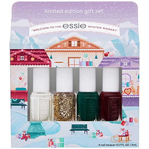 0095008051765 - ESSIE NEW LIMITED EDITION HOLIDAY 4 PIECE MINI GIFT SET, FEATURING NAIL COLOR BEST SELLERS - OFF TROPIC, WICKED, SUMMIT OF STYLE AND BLANC, BEST SELLERS, 1 KIT