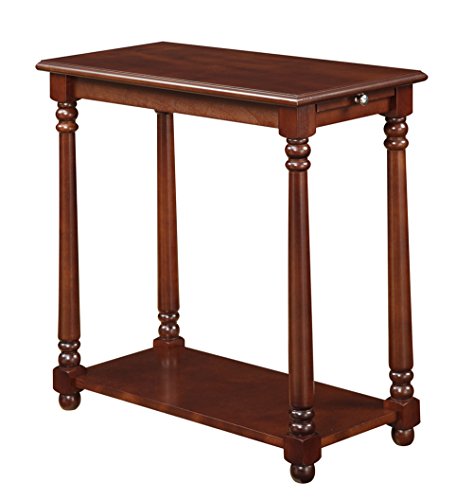 0095285414611 - MAGAZINE STORAGE FRENCH COUNTRY BEDSIDE SLIDE TRAY END TABLE WOOD LIVING ROOM
