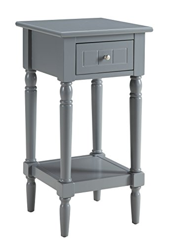 0095285417551 - CONVENIENCE CONCEPTS FRENCH COUNTRY KHLOE ACCENT TABLE, GRAY