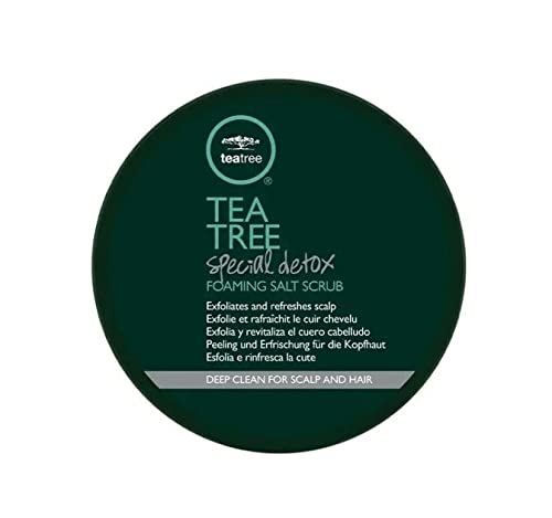 0009531134437 - TEA TREE SPECIAL DETOX FOAMING SALT SCRUB, EXFOLIATES, REFRESHES SCALP, FOR ALL HAIR TYPES