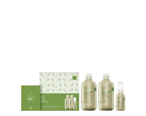 0009531561646 - PAUL MITCHELL TEA TREE HEMP HOLIDAY GIFT SET, MULTITASKING PRODUCTS, FOR ALL HAIR + SKIN TYPES