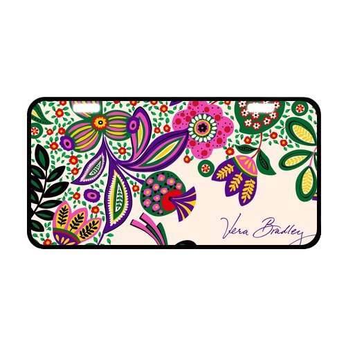 9552296214971 - CUSTOM VERA BRADLEY COOL METAL LICENSE PLATE CAR DECORATION LICENSE PLATE COVER TAG 2 HOLES 12X6 INCHES