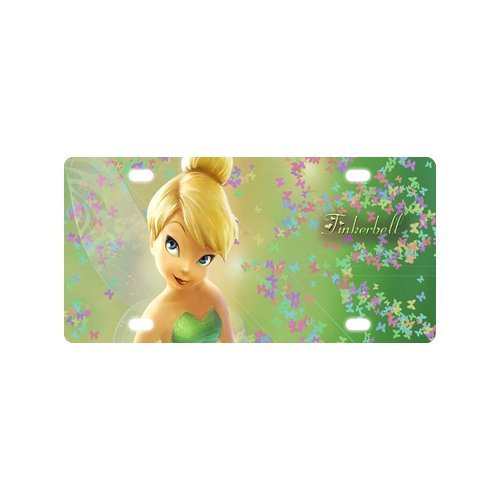 9552296228794 - CUSTOM TINKER BELL COOL METAL LICENSE PLATE CAR DECORATION LICENSE PLATE COVER TAG 4 HOLES 11.8X6.1 INCHES