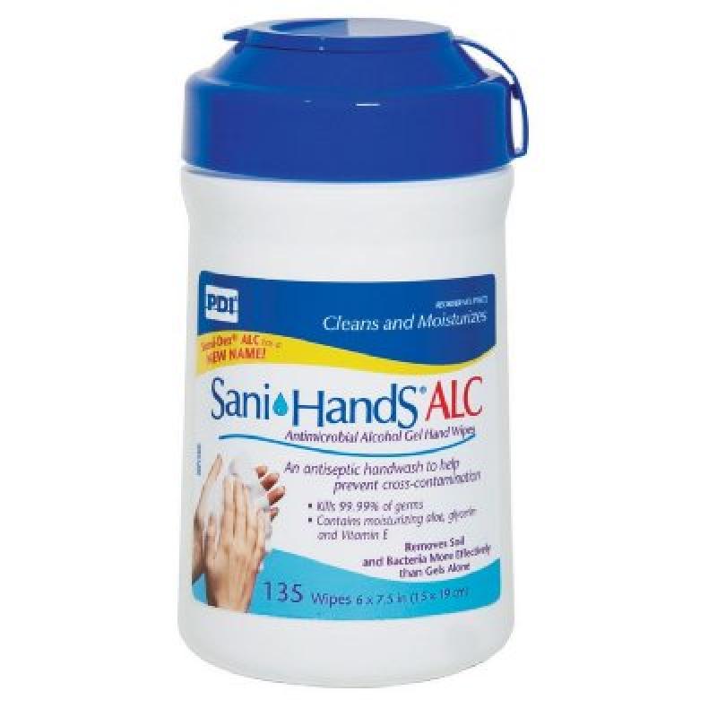 0095614731235 - SANI-HANDS ANTIMICROBIAL ALCOHOL GEL HAND WIPES ( WIPE SANI-HANDS ALCOHOL POCKET PACK ) 100 EACH / BOX