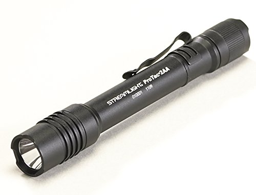 0956260438056 - STREAMLIGHT 88033 PROTAC TACTICAL FLASHLIGHT 2AA WITH WHITE LED INCLUDES 2 AA ALKALINE BATTERIES AND HOLSTER, BLACK