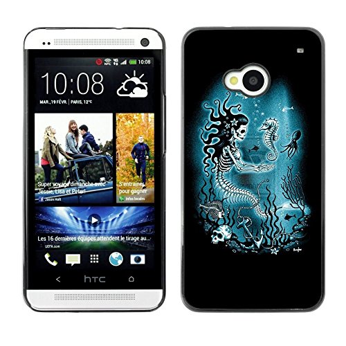 9562822553771 - GENERIC SEAHORSES PAINTING ART SNAP ON CASE FOR HTC ONE M7