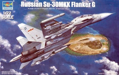 9580208016597 - TRUMPETER 1/72 SUKHOI SU30MKK FLANKER G RUSSIAN FIGHTER