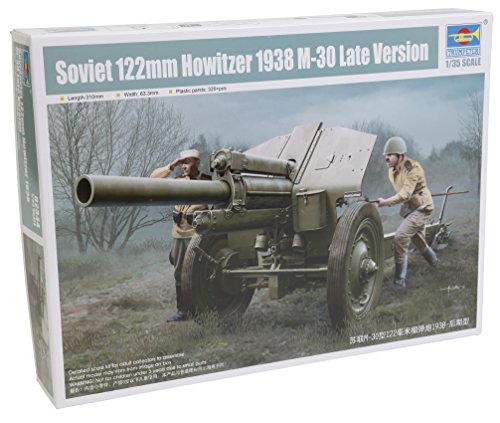 9580208023441 - TRUMPETER SOVIET 122MM HOWITZER 1938 M-30 LATE VERSION MODEL KIT (1/35 SCALE) TS