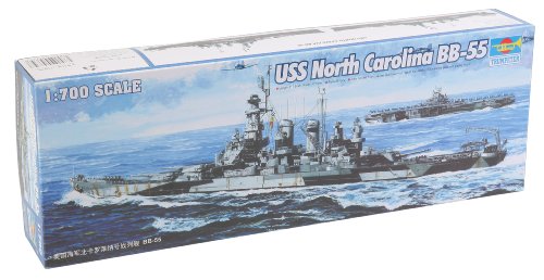 9580208057347 - TRUMPETER 1/700 USS NORTH CAROLINA BB55 BATTLESHIP MODEL KIT