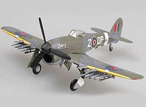 9580208363127 - TYPHOON MK IB MP195/DP-Z OF NO.193 SQ. AUG.1944 WWII (BUILT-UP PLASTIC) 1-72 EASY MODEL