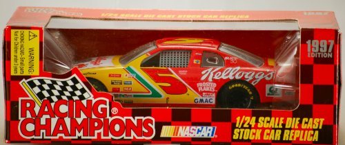 0095949090960 - 1997 - RACING CHAMPIONS / NASCAR - TERRY LABONTE #5 - KELLOGG'S CORN FLAKES - CHEVROLET MONTE CARLO - 1:24 SCALE DIE CAST STOCK CAR - MINT - NEW - LIMITED EDITION - OUT OF PRODUCTION - COLLECTIBLE