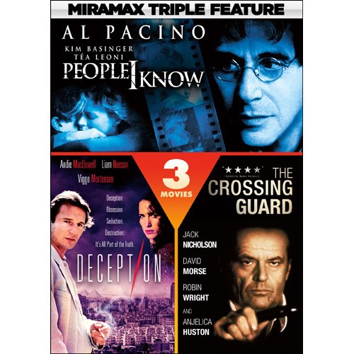 0096009791797 - MIRAMAX TRIPLE FEATURE SUSPENSE: PEOPLE I KNOW / DECEPTION / THE CROSSING GUARD