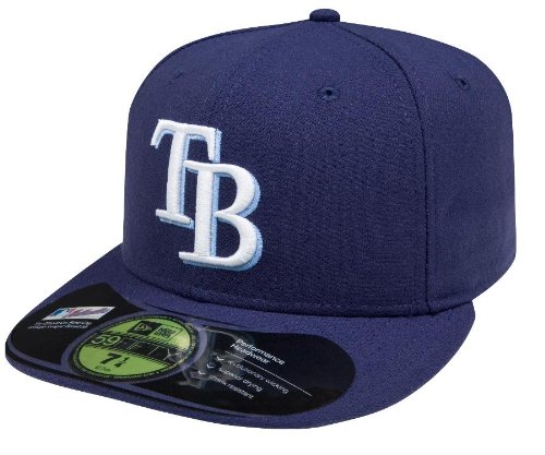 0962162012607 - MLB TAMPA BAY RAYS GAME AC ON FIELD 59FIFTY FITTED CAP-712