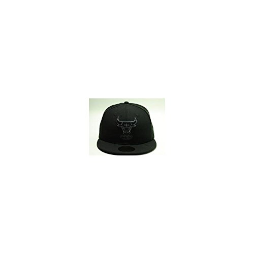 0962162056106 - NEW ERA NBA CHICAGO BULLS CUSTOM BLACK CAP 59FIFTY SELECT CAP SIZE: 7 1/4