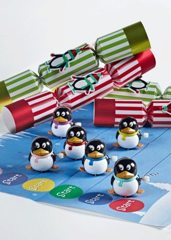 9636108387296 - 6 X 13 RACING PENGUIN CHRISTMAS CRACKERS 702 BY ROBIN REED