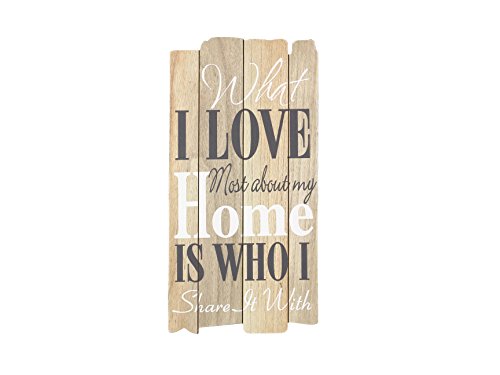 0096587153895 - YOUNG'S WOOD WHAT I LOVE WALL SIGN, 19
